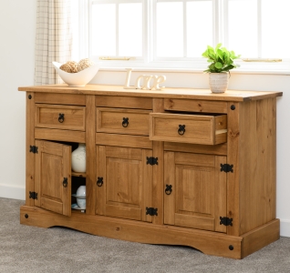 Image: 7301 - Corona 3 Door 3 Drawer Sideboard